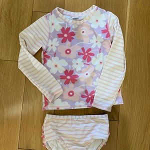 Ruffle Butts 2 piece swim long sleeve tankini
